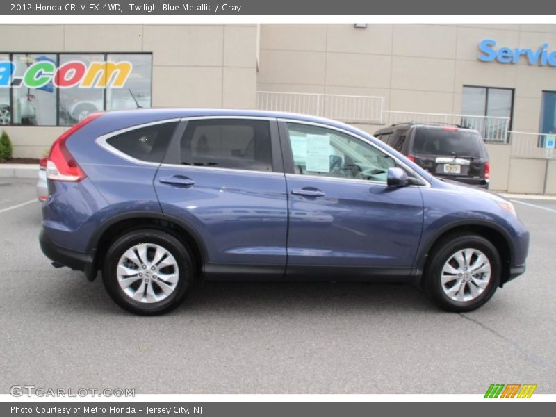 Twilight Blue Metallic / Gray 2012 Honda CR-V EX 4WD