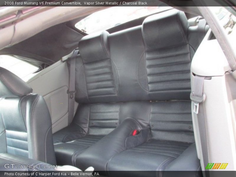Vapor Silver Metallic / Charcoal Black 2008 Ford Mustang V6 Premium Convertible