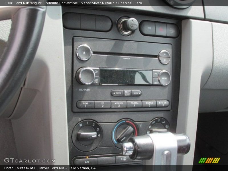 Vapor Silver Metallic / Charcoal Black 2008 Ford Mustang V6 Premium Convertible