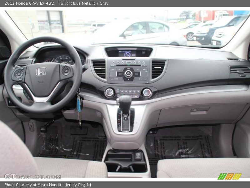 Twilight Blue Metallic / Gray 2012 Honda CR-V EX 4WD