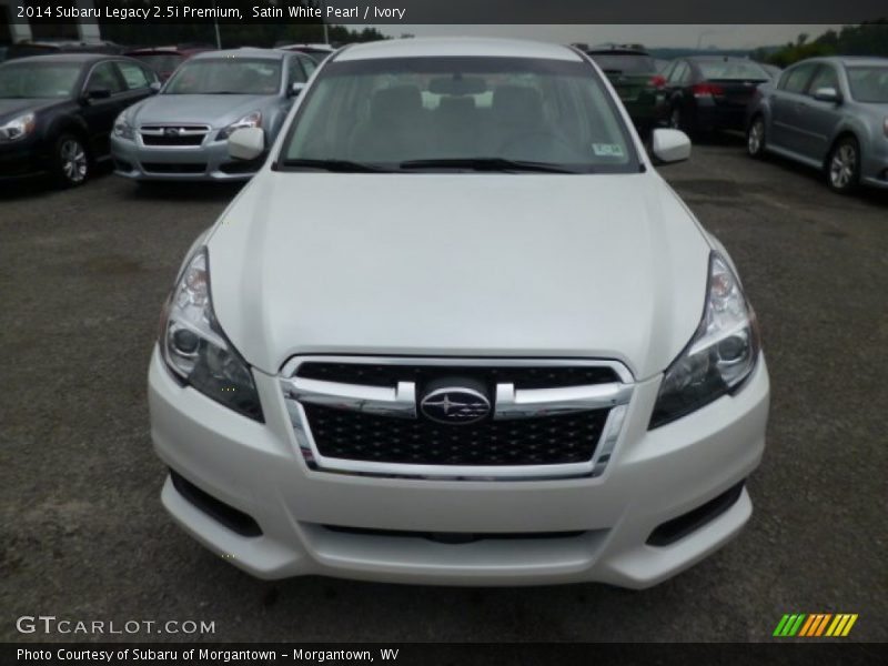 Satin White Pearl / Ivory 2014 Subaru Legacy 2.5i Premium
