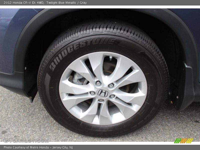 Twilight Blue Metallic / Gray 2012 Honda CR-V EX 4WD