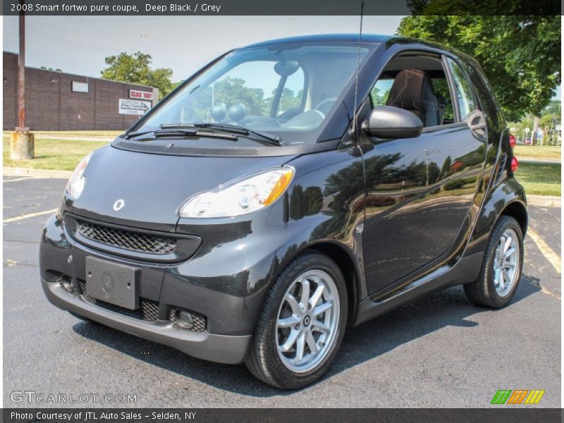 Deep Black / Grey 2008 Smart fortwo pure coupe