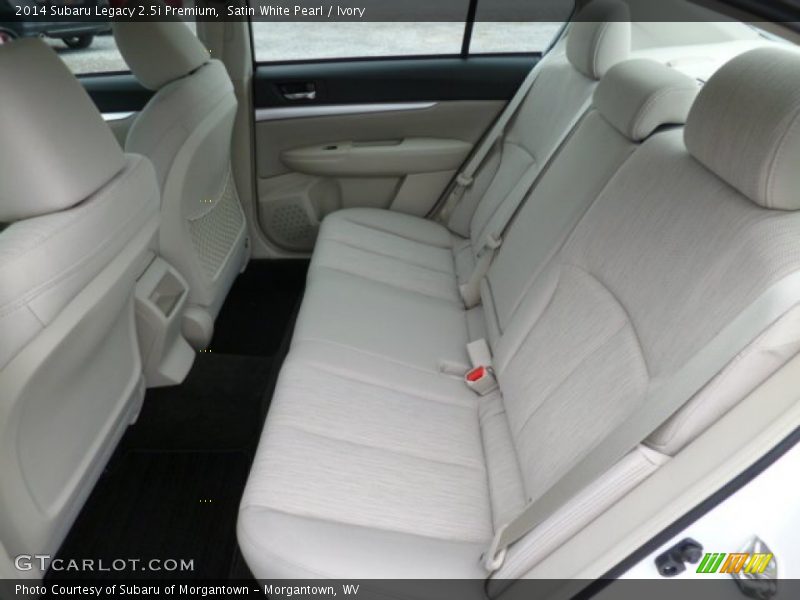 Rear Seat of 2014 Legacy 2.5i Premium