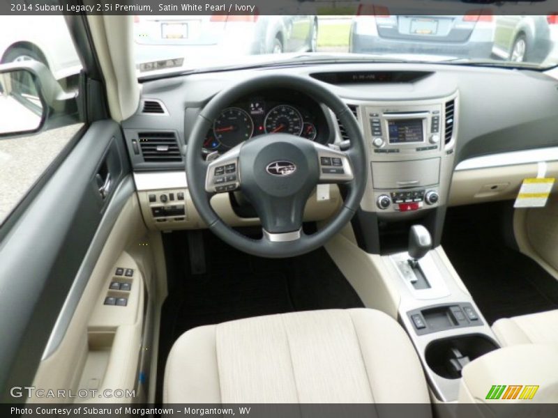 Satin White Pearl / Ivory 2014 Subaru Legacy 2.5i Premium