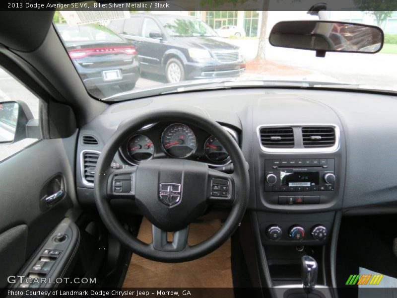 Billet Silver Metallic / Black 2013 Dodge Avenger SE V6