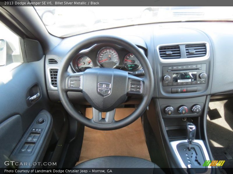 Billet Silver Metallic / Black 2013 Dodge Avenger SE V6