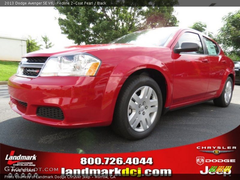 Redline 2-Coat Pearl / Black 2013 Dodge Avenger SE V6