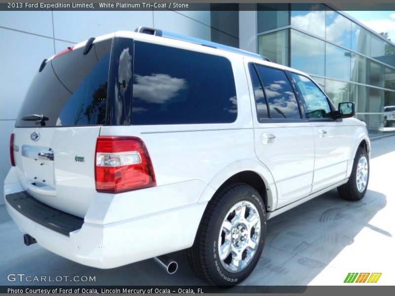 White Platinum Tri-Coat / Stone 2013 Ford Expedition Limited
