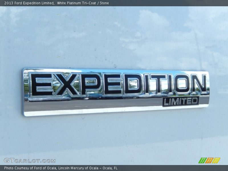 White Platinum Tri-Coat / Stone 2013 Ford Expedition Limited