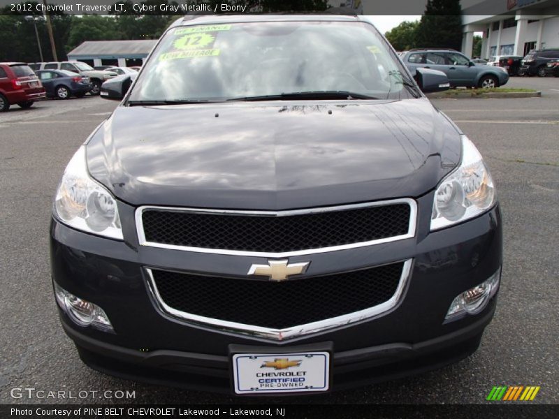Cyber Gray Metallic / Ebony 2012 Chevrolet Traverse LT