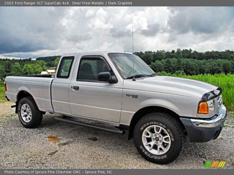 Silver Frost Metallic / Dark Graphite 2003 Ford Ranger XLT SuperCab 4x4