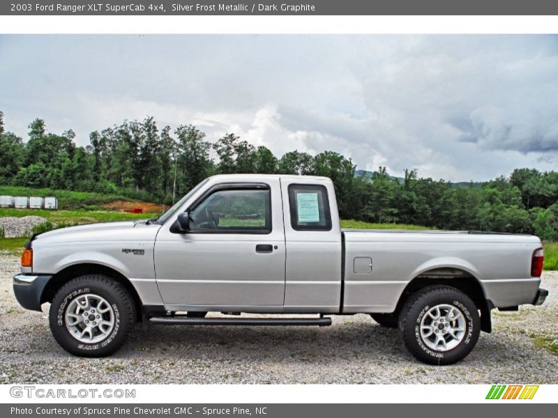Silver Frost Metallic / Dark Graphite 2003 Ford Ranger XLT SuperCab 4x4
