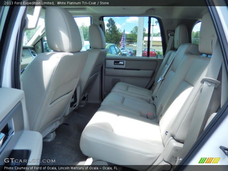 White Platinum Tri-Coat / Stone 2013 Ford Expedition Limited