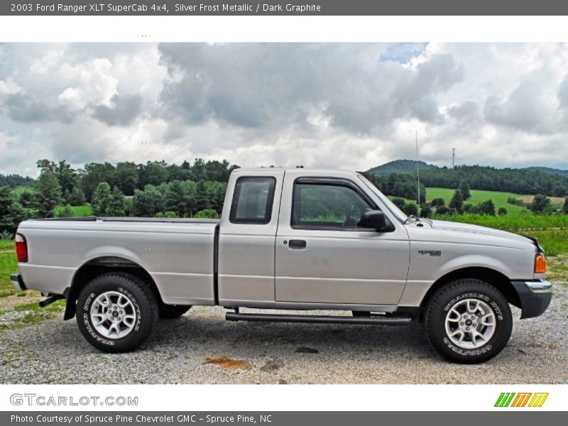 Silver Frost Metallic / Dark Graphite 2003 Ford Ranger XLT SuperCab 4x4