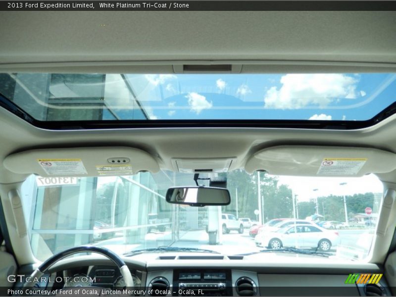 White Platinum Tri-Coat / Stone 2013 Ford Expedition Limited