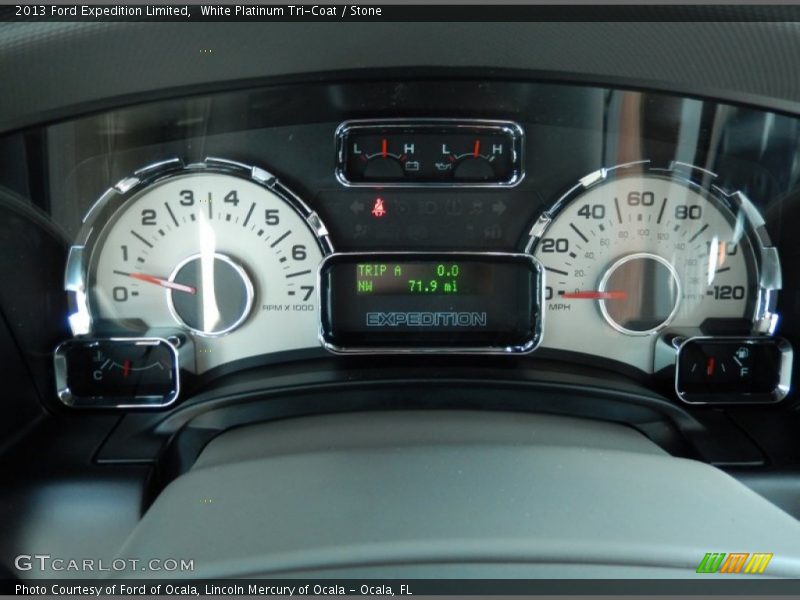 White Platinum Tri-Coat / Stone 2013 Ford Expedition Limited