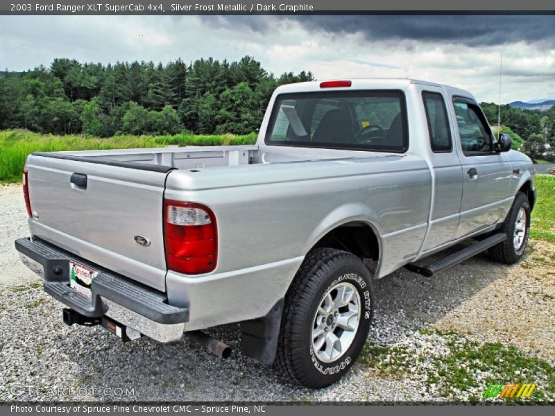Silver Frost Metallic / Dark Graphite 2003 Ford Ranger XLT SuperCab 4x4