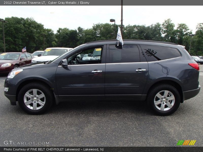 Cyber Gray Metallic / Ebony 2012 Chevrolet Traverse LT