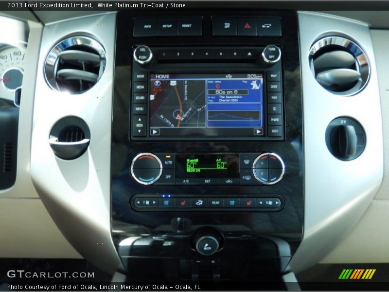 White Platinum Tri-Coat / Stone 2013 Ford Expedition Limited