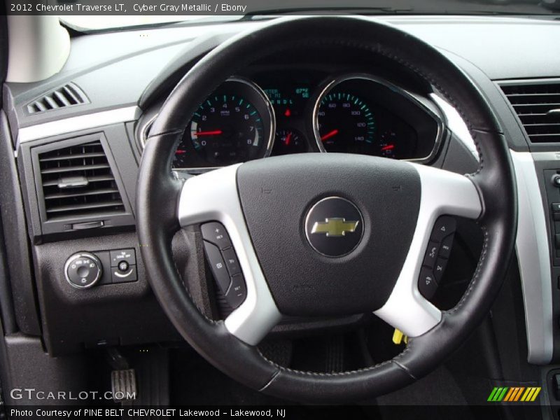 Cyber Gray Metallic / Ebony 2012 Chevrolet Traverse LT
