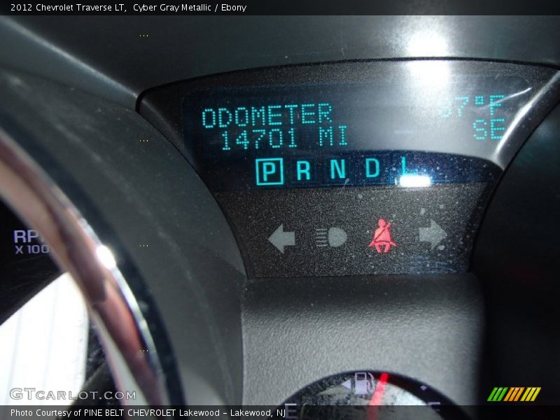 Cyber Gray Metallic / Ebony 2012 Chevrolet Traverse LT