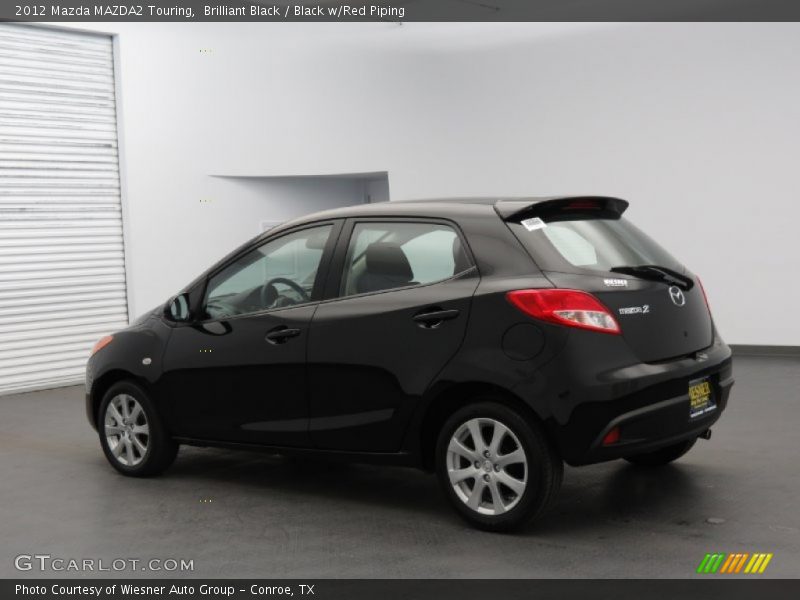 Brilliant Black / Black w/Red Piping 2012 Mazda MAZDA2 Touring