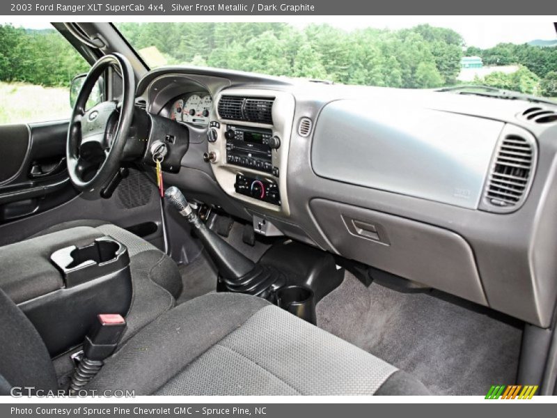 Silver Frost Metallic / Dark Graphite 2003 Ford Ranger XLT SuperCab 4x4