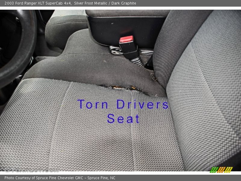 Silver Frost Metallic / Dark Graphite 2003 Ford Ranger XLT SuperCab 4x4