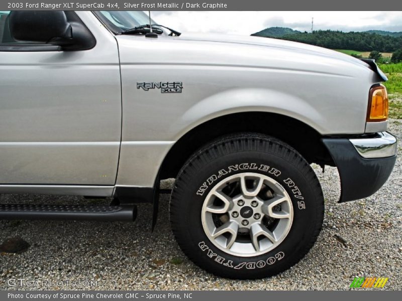 Silver Frost Metallic / Dark Graphite 2003 Ford Ranger XLT SuperCab 4x4