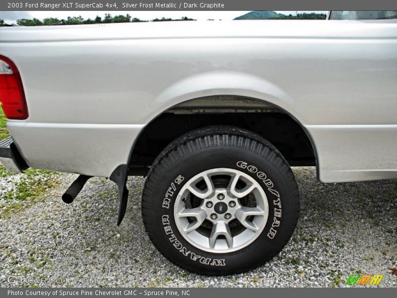 Silver Frost Metallic / Dark Graphite 2003 Ford Ranger XLT SuperCab 4x4