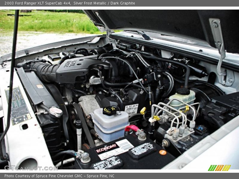 Silver Frost Metallic / Dark Graphite 2003 Ford Ranger XLT SuperCab 4x4