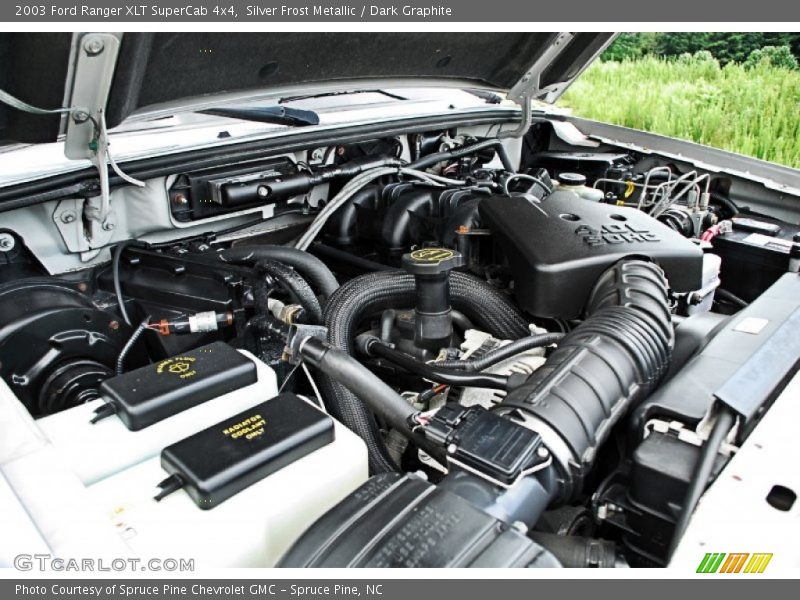 Silver Frost Metallic / Dark Graphite 2003 Ford Ranger XLT SuperCab 4x4