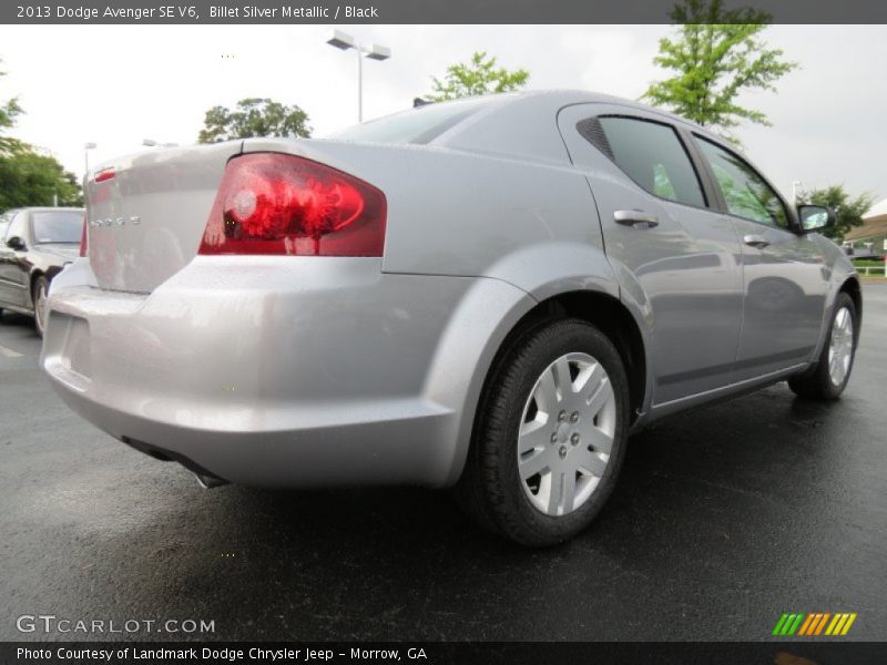 Billet Silver Metallic / Black 2013 Dodge Avenger SE V6