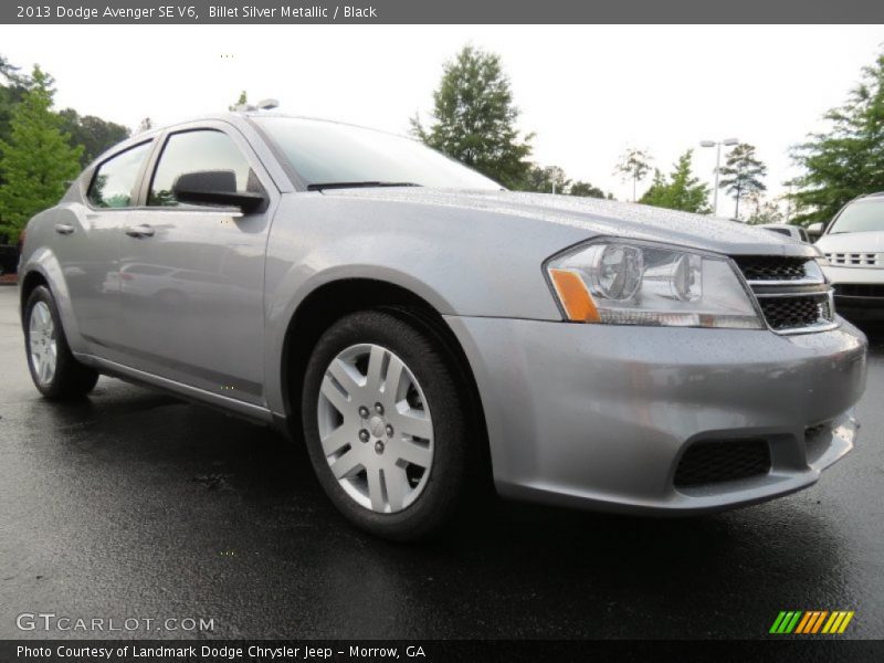Billet Silver Metallic / Black 2013 Dodge Avenger SE V6