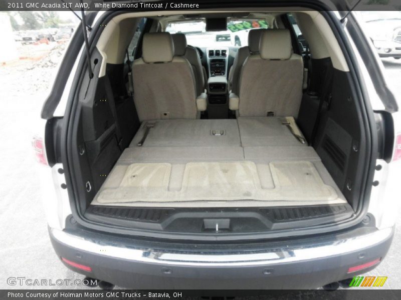 White Diamond Tintcoat / Cashmere 2011 GMC Acadia SLT AWD