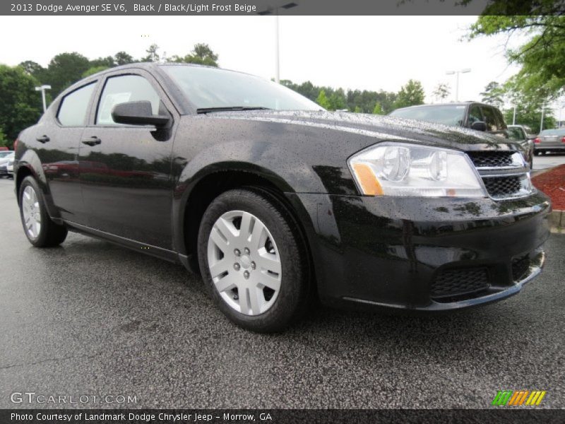 Black / Black/Light Frost Beige 2013 Dodge Avenger SE V6