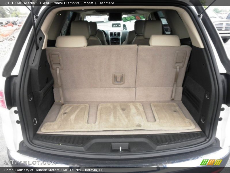 White Diamond Tintcoat / Cashmere 2011 GMC Acadia SLT AWD