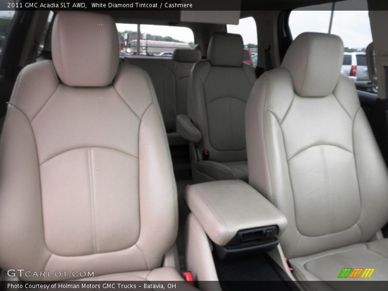 White Diamond Tintcoat / Cashmere 2011 GMC Acadia SLT AWD