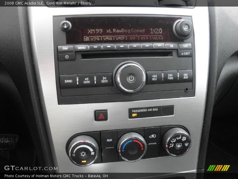 Gold Mist Metallic / Ebony 2008 GMC Acadia SLE