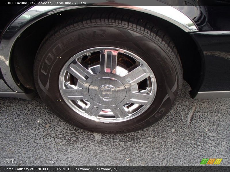 Sable Black / Black 2003 Cadillac DeVille Sedan