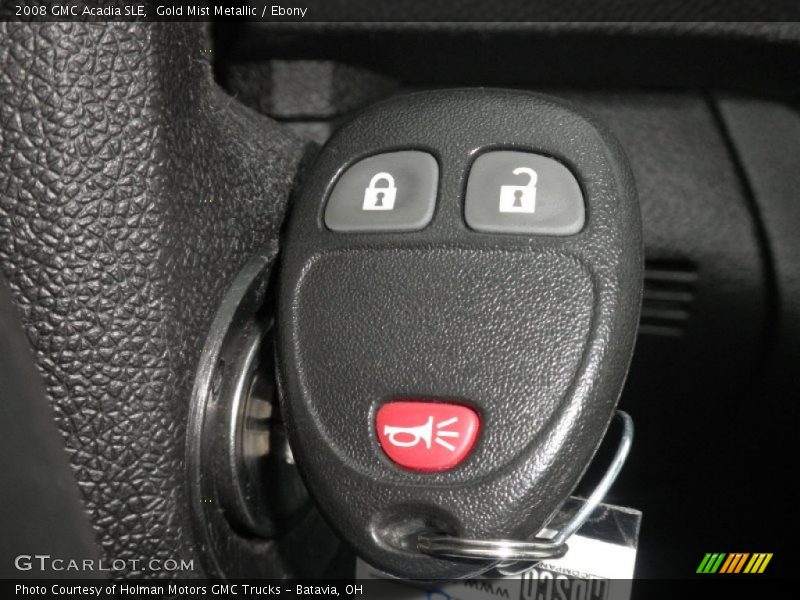 Gold Mist Metallic / Ebony 2008 GMC Acadia SLE