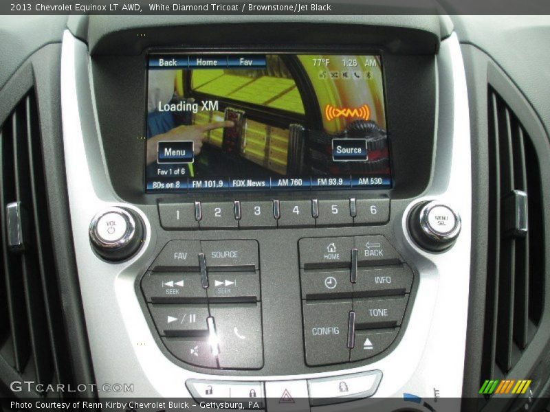 White Diamond Tricoat / Brownstone/Jet Black 2013 Chevrolet Equinox LT AWD
