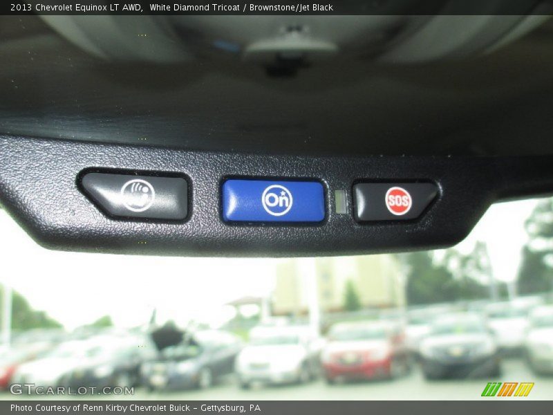 White Diamond Tricoat / Brownstone/Jet Black 2013 Chevrolet Equinox LT AWD