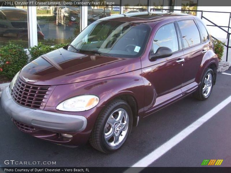 Deep Cranberry Pearl / Taupe 2001 Chrysler PT Cruiser Limited