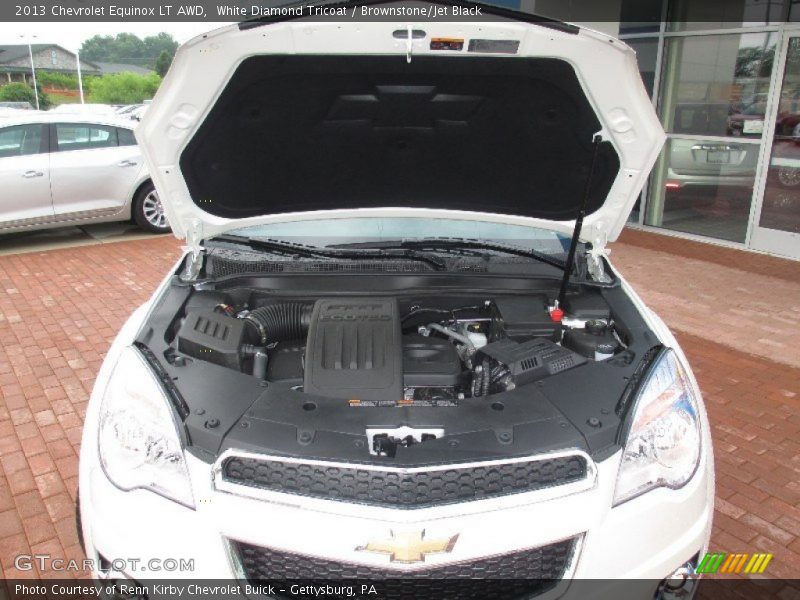 White Diamond Tricoat / Brownstone/Jet Black 2013 Chevrolet Equinox LT AWD