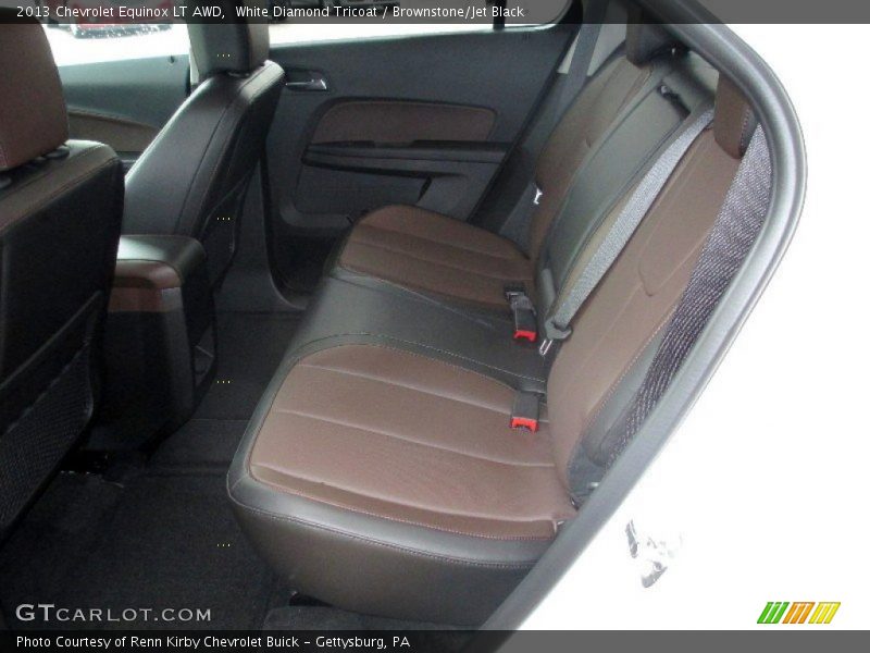 White Diamond Tricoat / Brownstone/Jet Black 2013 Chevrolet Equinox LT AWD