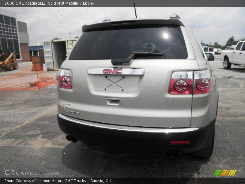 Gold Mist Metallic / Ebony 2008 GMC Acadia SLE