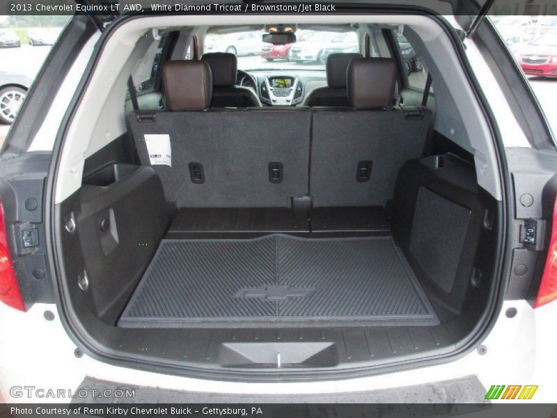 White Diamond Tricoat / Brownstone/Jet Black 2013 Chevrolet Equinox LT AWD