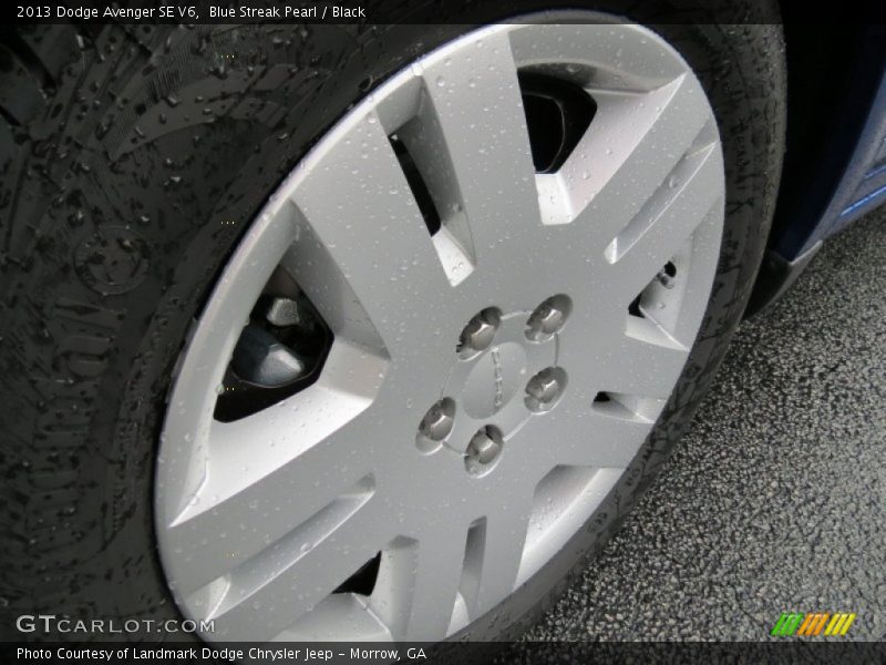 Blue Streak Pearl / Black 2013 Dodge Avenger SE V6